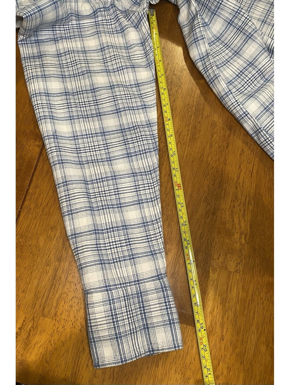 Ariat Women's Rebar Blue Plaid Long Sleeve Button-Up Work Shirt XL New with Tags - Picture 8 of 9
